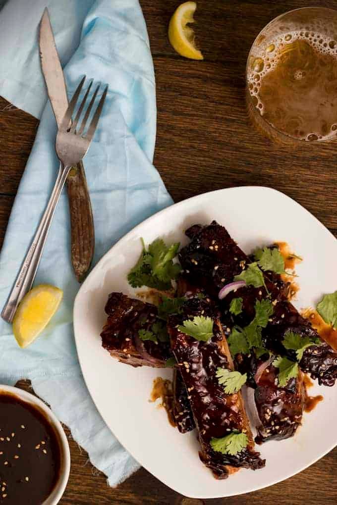 Stick Chinese Pork Ribs - throw all the ingredients together, leave to marinade, then slow cook for these irresistibly sticky ribs!