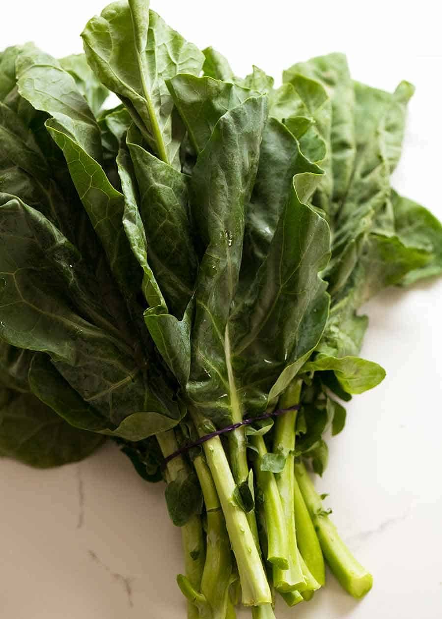 Raw Chinese broccoli