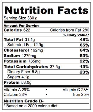 Taco Stack Nutrition