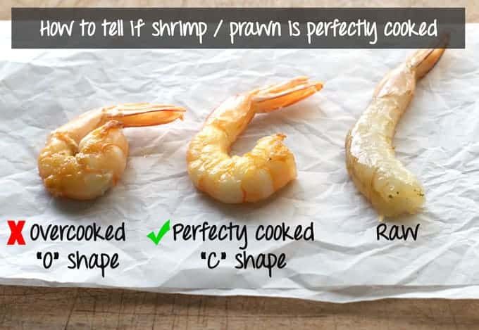 How to tell if shrimp / prawn is perfectly cooked