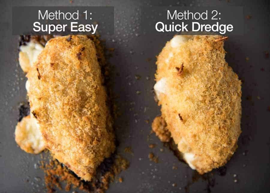 Preparation steps for Easy Chicken Cordon Bleu