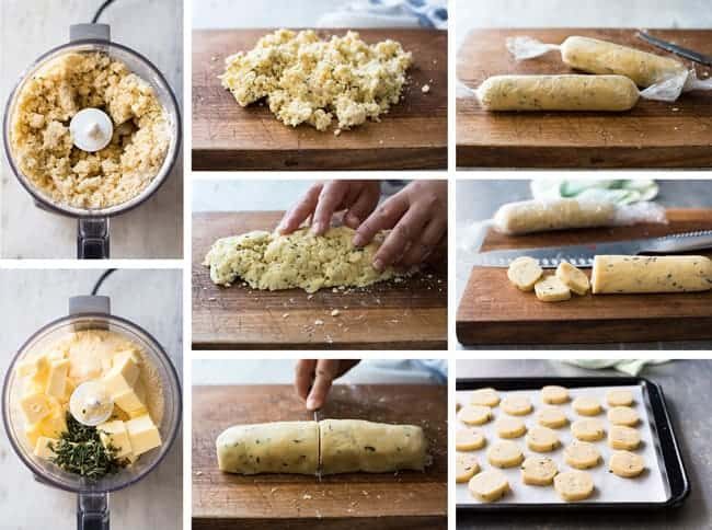 Parmesan Shortbread Biscuit - Butter, flour and parmesan (rosemary optional) is all you need to make these perfectly buttery, crumbly shortbread biscuits.