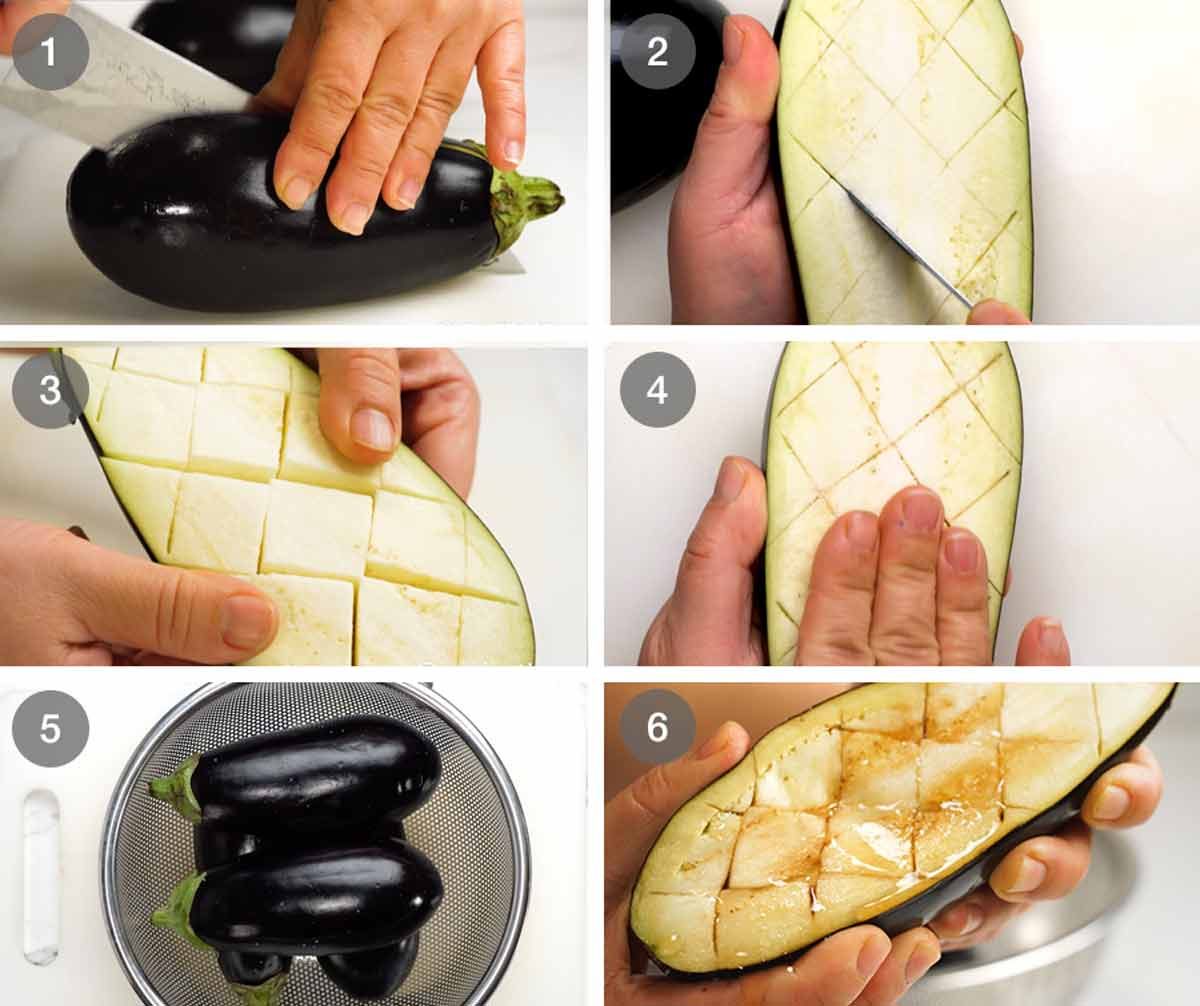 How to make Moroccan stuffed eggplant - spiced beef or lamb