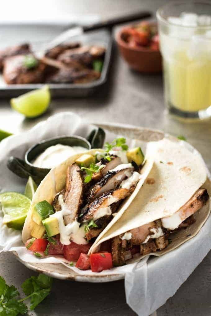 Mexican Grilled Chicken Tacos - Real Mexican street food marinade that's easy to make and packs a big flavour punch!