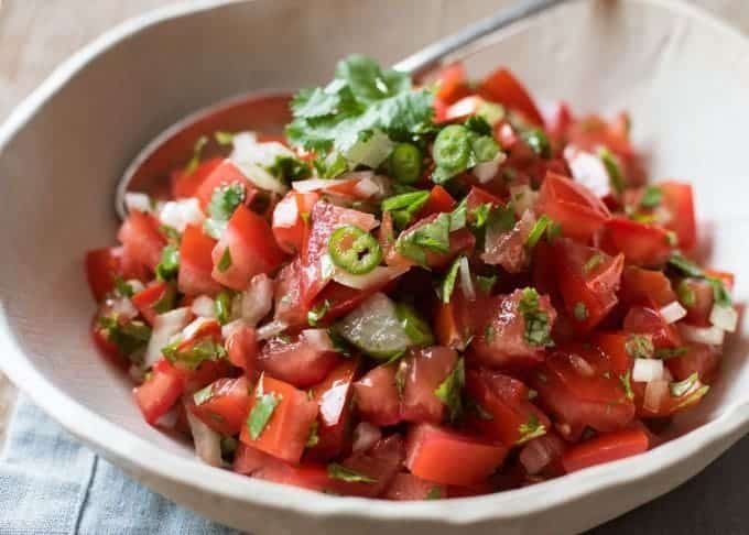 Pico d Gallo (Mexican Tomato Salsa) - A classic, authentic recipe that's easy to make.