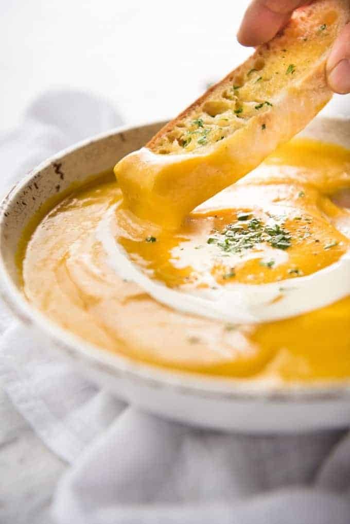 No Chop Roasted Pumpkin Soup_1