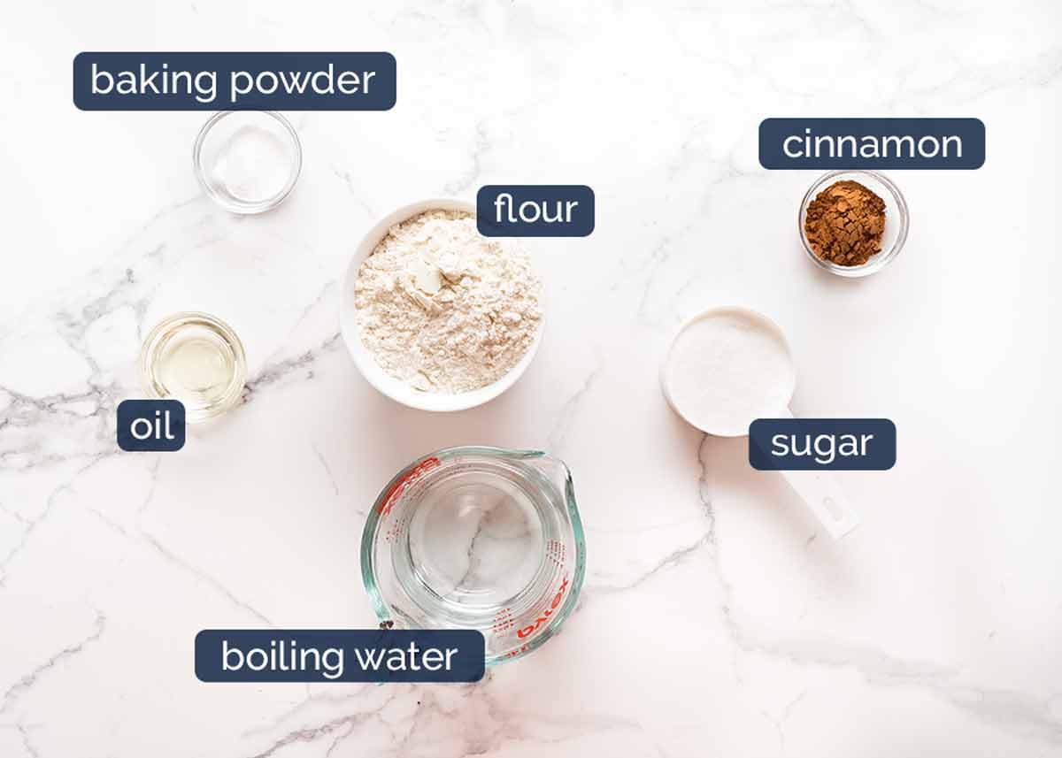 Ingredients in churros