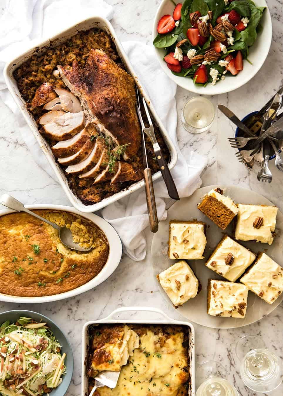 Easy Thanksgiving Menu - Cajun style! recipetineats.com