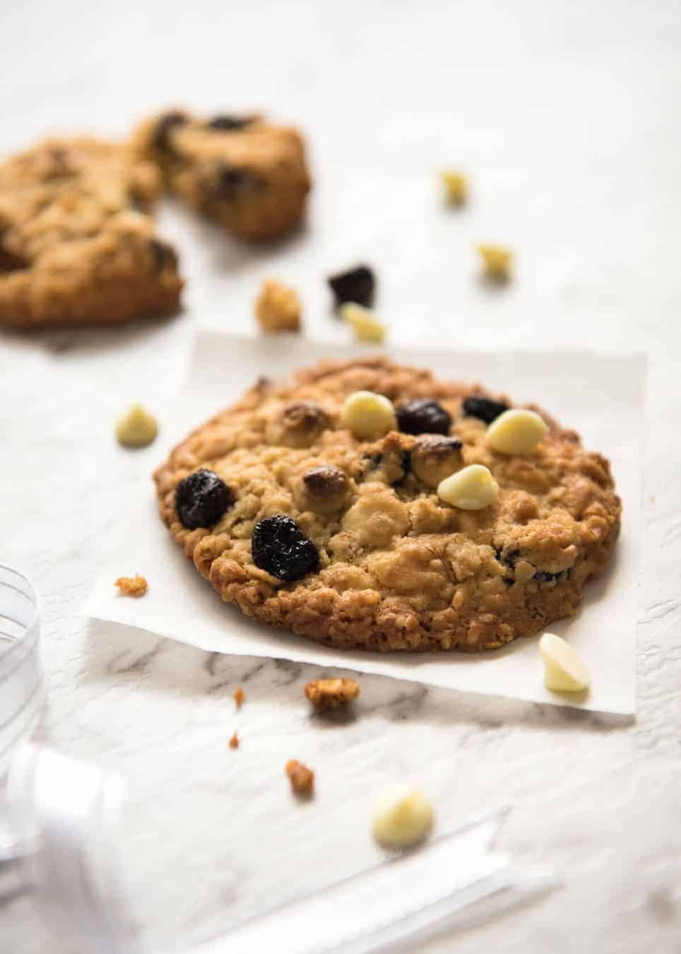 Cookie Mix in a Jar - White Chocolate Cranberry Cookies: Fantastic Christmas gift in a mason jar, just add melted butter and an egg, no beater required! recipetineats.com