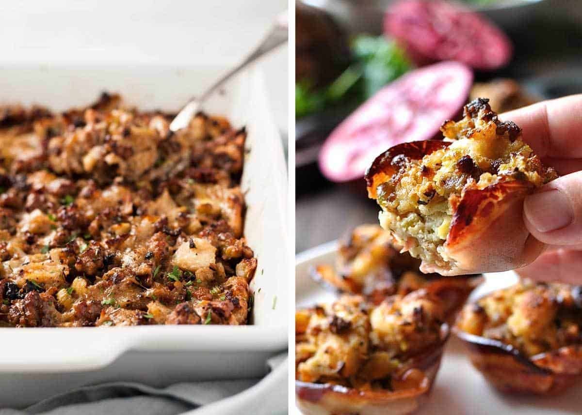 Stuffing and Dressing for Thanksgiving www.recipetineats.com
