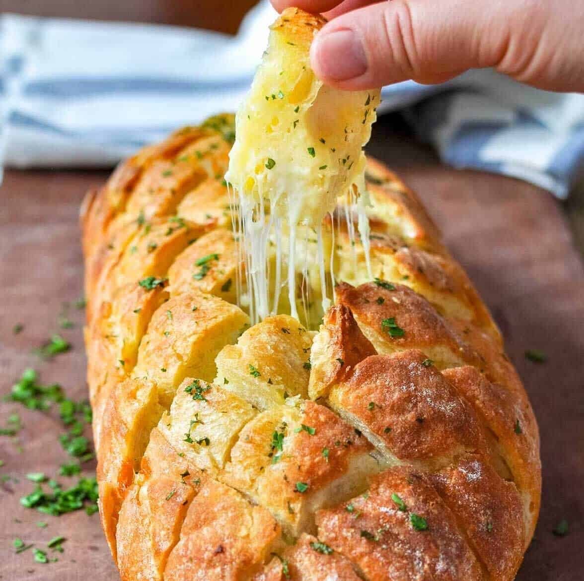 The World Famous Cheese and Garlic Crack Bread
