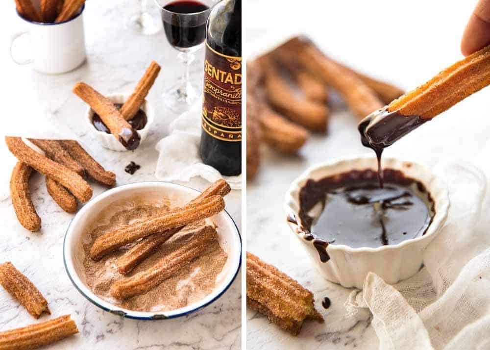 Churros, an ideal dessert to end a Mexican Fiesta