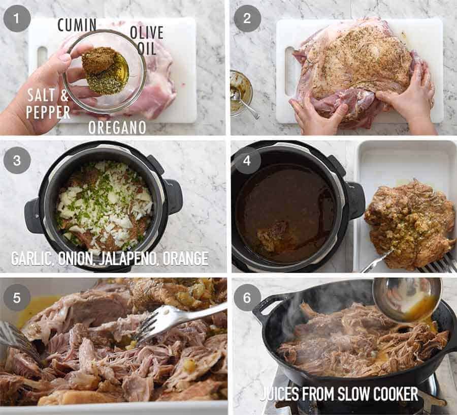 Preparation steps for How to Make Pork Carnitas