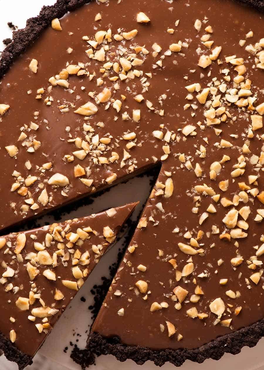 Overhead photo of Peanut Butter Pie