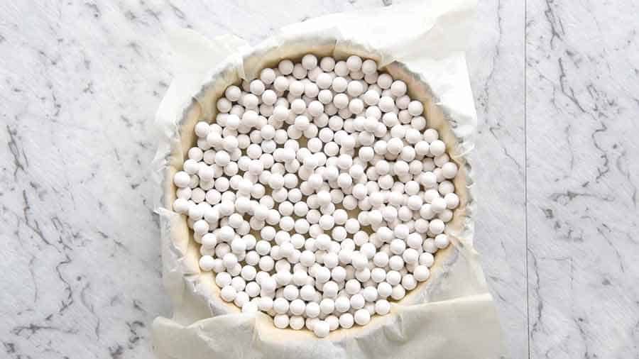 Blind baking quiche crust