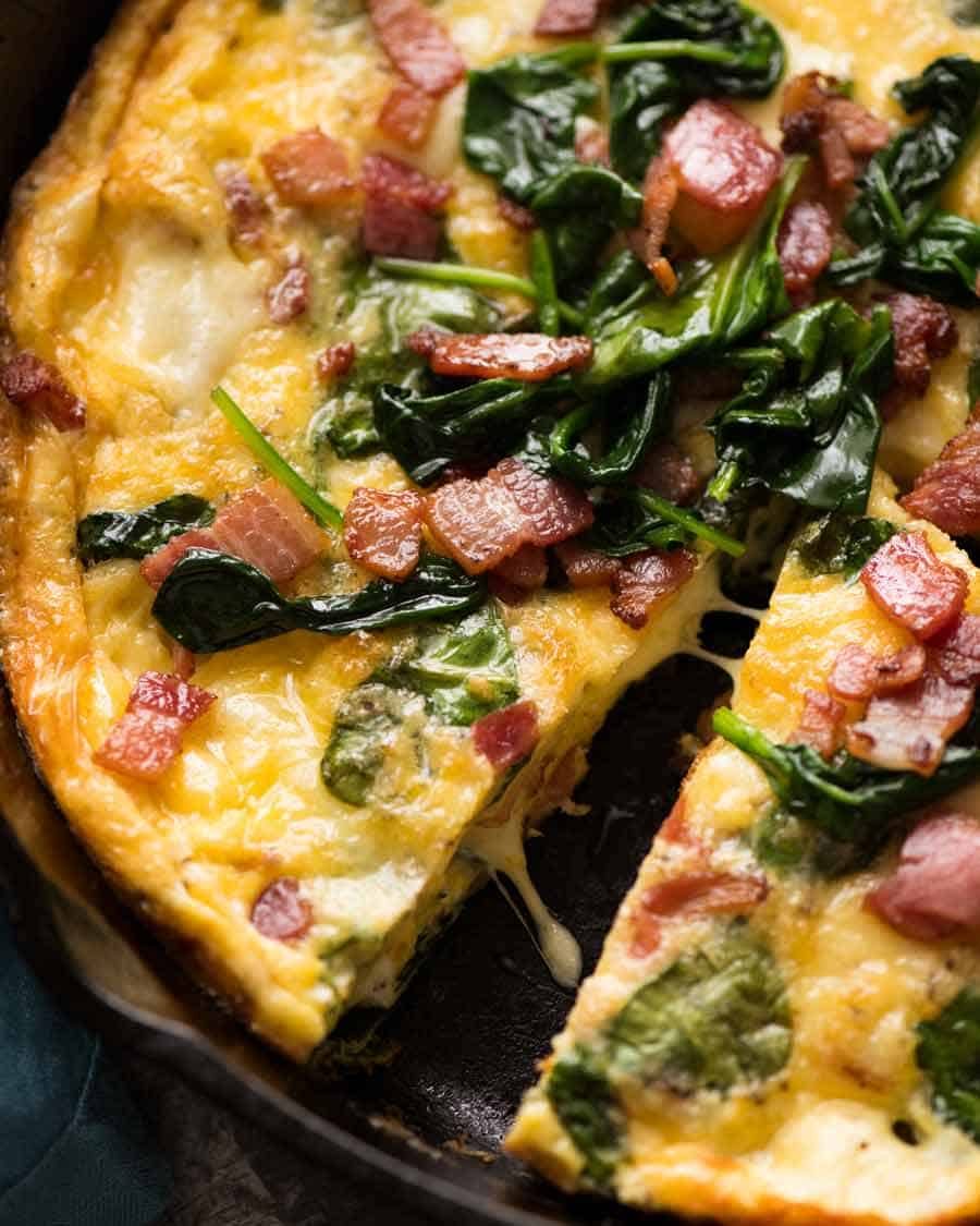Spinach Bacon Frittata
