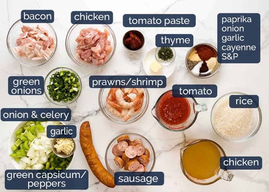 What goes in Jambalaya
