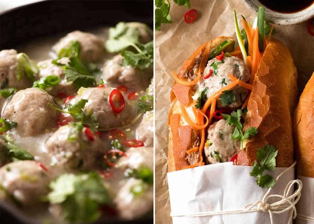 Vietnamese Meatball Banh Mi Vietnamese Sandwich