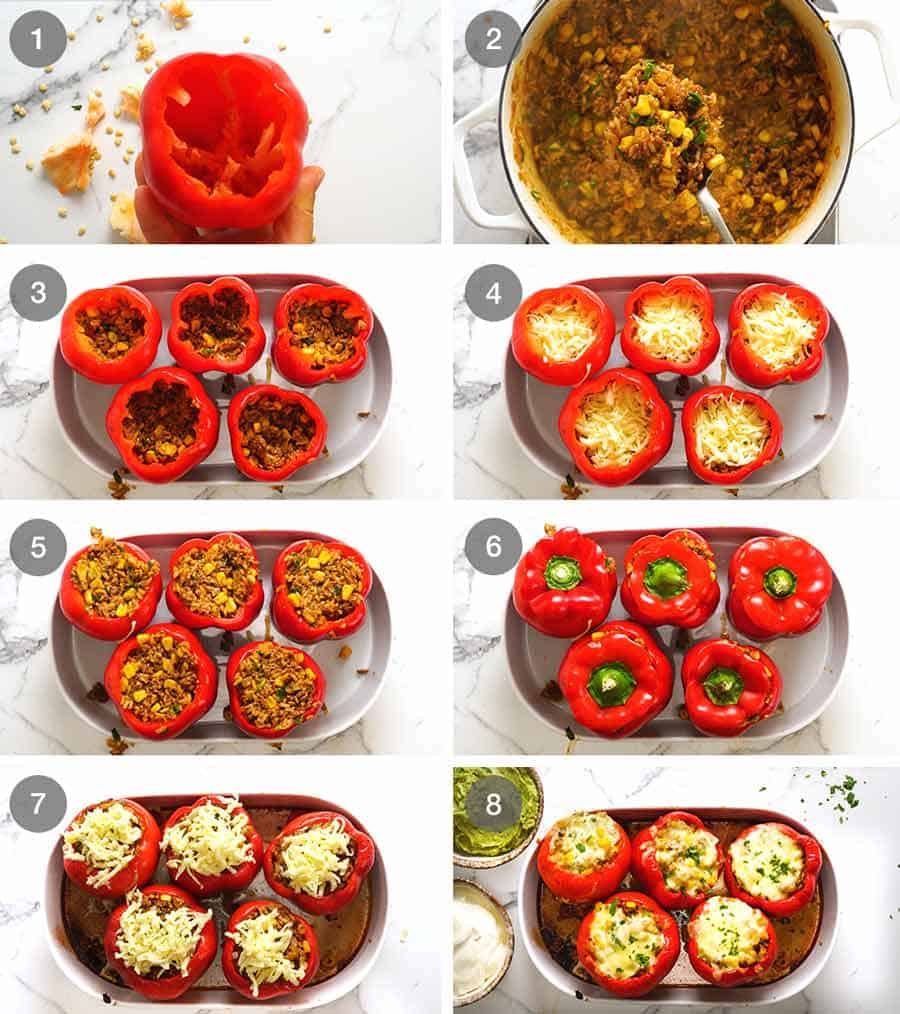How to make Mexican Stuffed Peppers