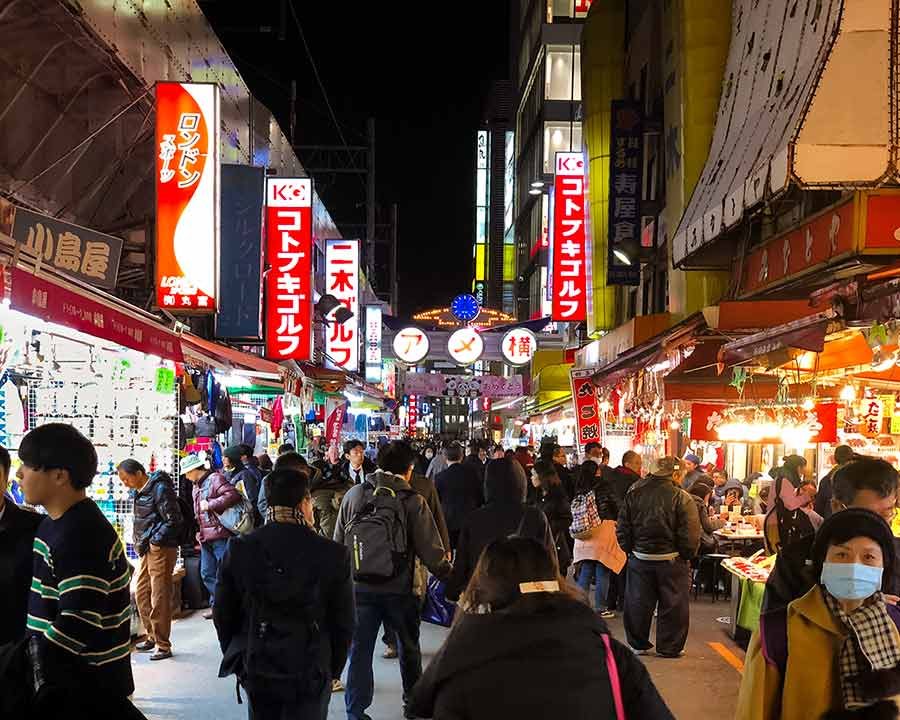 Ueno Tokyo - Ameyoko street food
