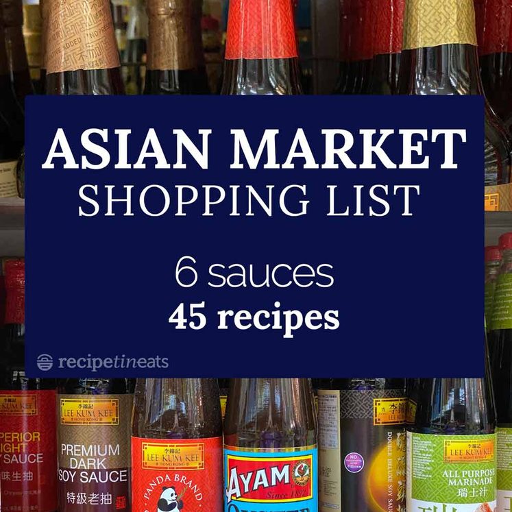 Asian market shopping list