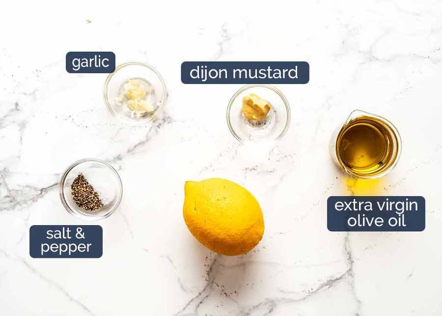Ingredients in Lemon Dressing for Brown Rice Salad