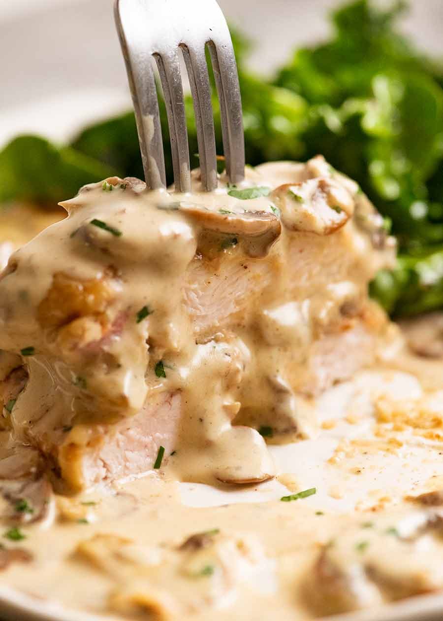 From picking up Chicken in Creamy Mushroom sauce