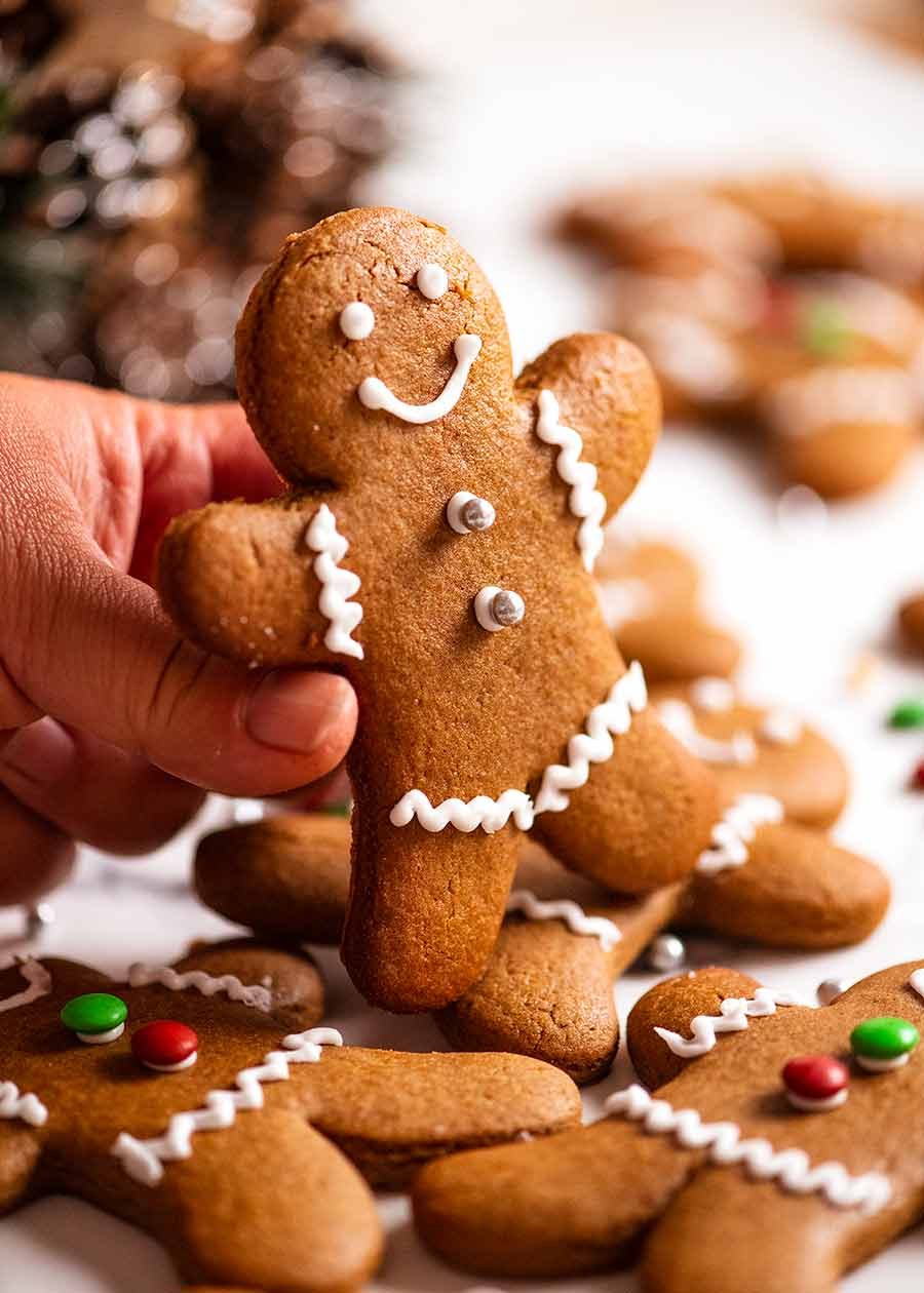 Hand holding Gingerbread Men