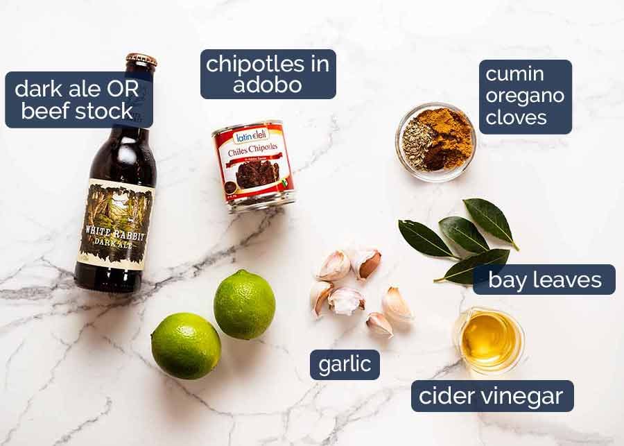 Ingredients in Beef Barbacoa