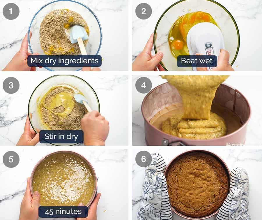 How to make Olive oil hazelnut cake