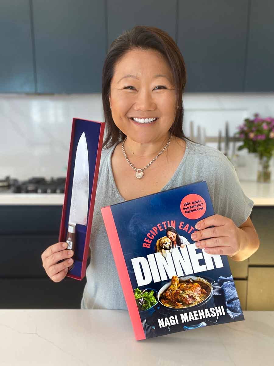 Nagi signed cookbook knife giveaway