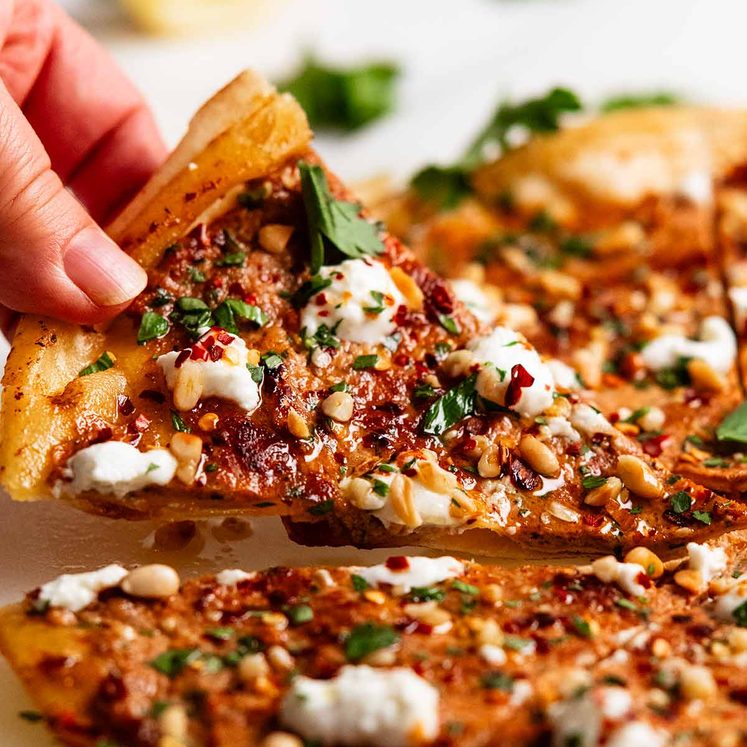 8 Minute Lebanese Pizza