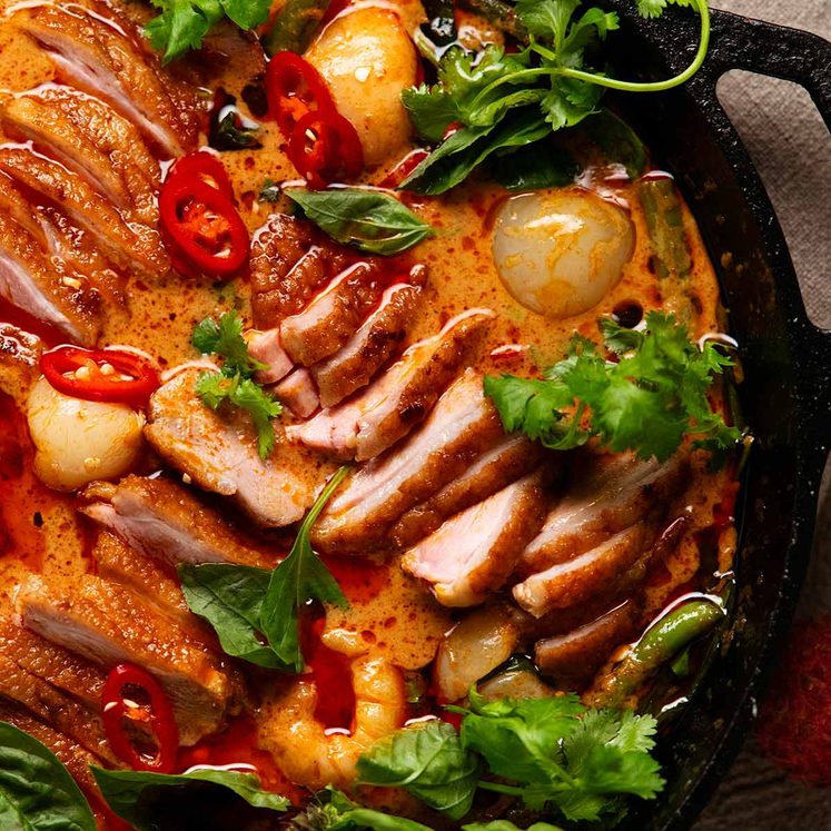 Thai red duck curry