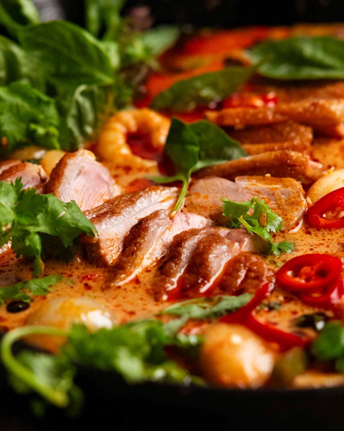 Thai red duck curry