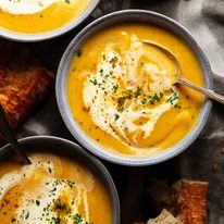 Creamy Harvest Root Vegetable Soup