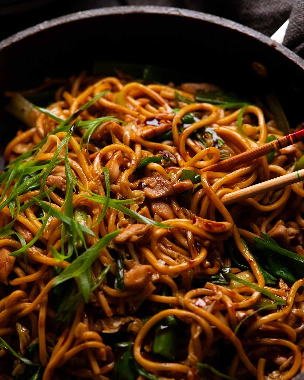 The fastest noodle stir fry I know