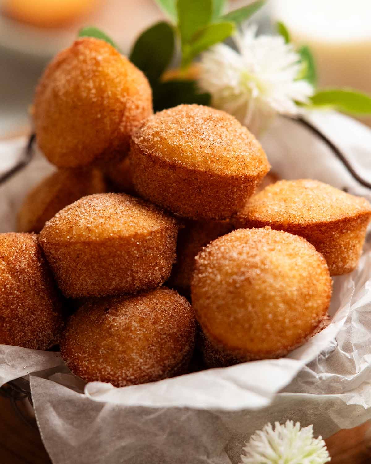 Mini cinnamon muffins